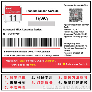 Zaawansowany max Ceramics Series TI3SIC2 Black Powder